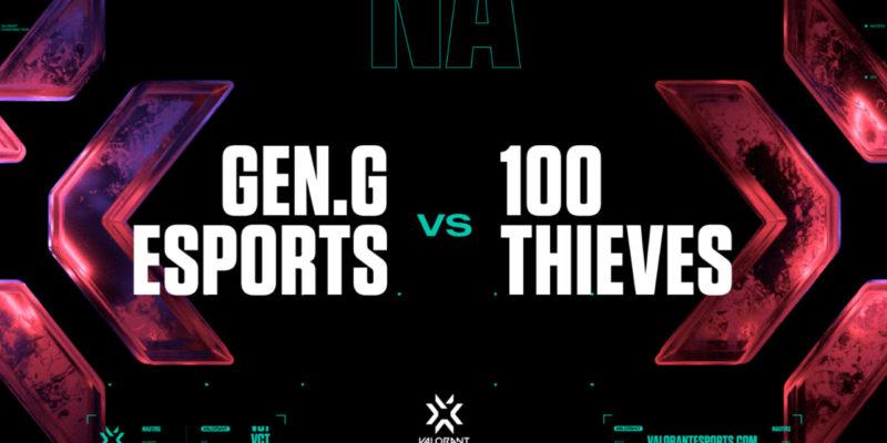 Gen.G eliminate 100 Thieves from Valorant Masters