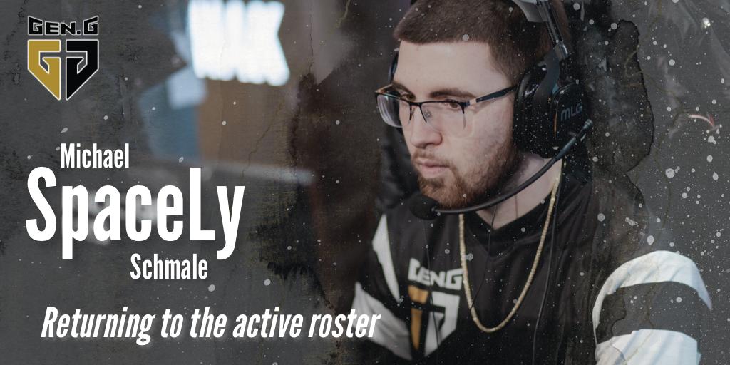 Gen.G move SpaceLy back into starting lineup for CWL Pro League