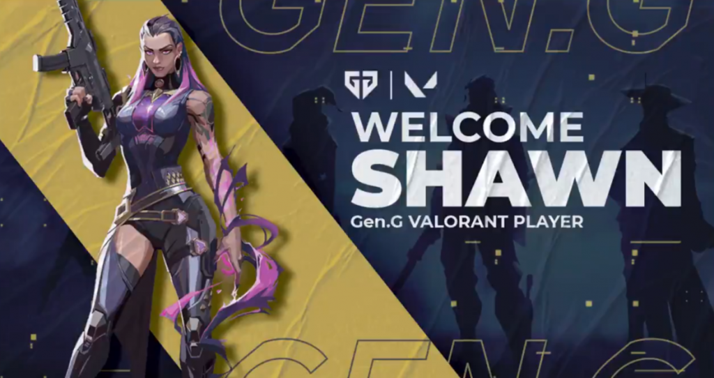 Gen.G Sign Shawn12590 to VALORANT Roster